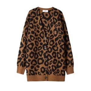TNA Aritizia Utica Leopard Cardigan